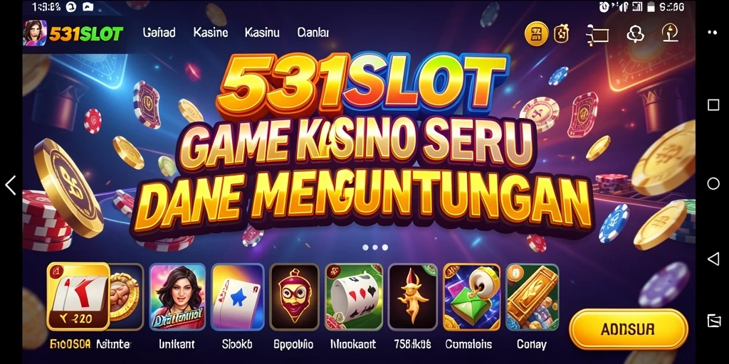 Tampilan gameplay menegangkan dari 531SLOT yang penuh warna.