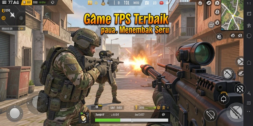 Tangkapan layar gameplay <strong>77AG</strong> yang menunjukkan aksi seru dalam permainan TPS.