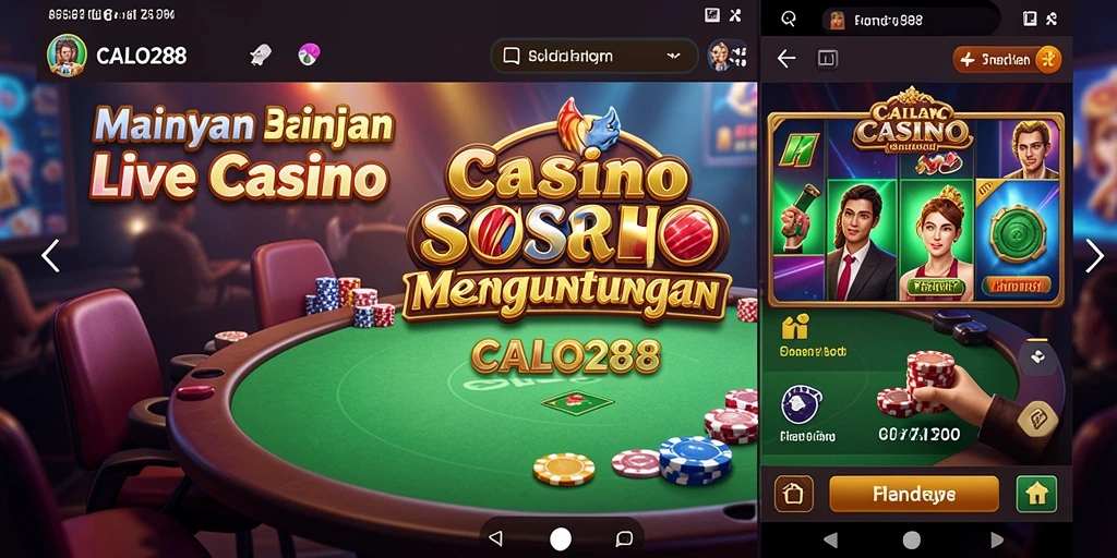 Tampilan menarik dari gameplay Live Casino di CALO288.