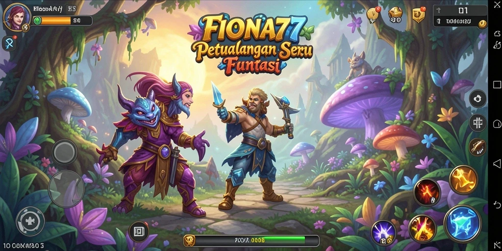 Tampilan gameplay seru di dunia petualangan FIONA77.