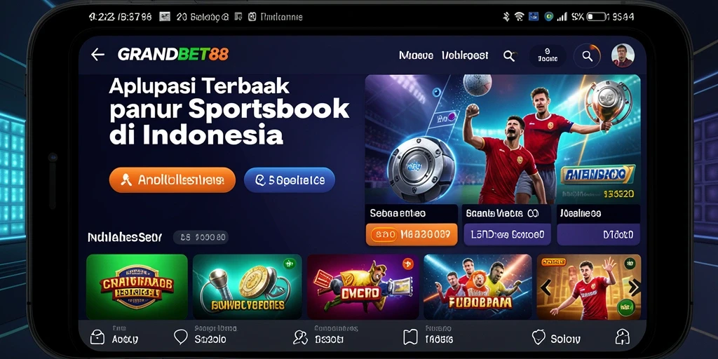 Tampilan permainan taruhan olahraga yang menarik di GRANDBET88.