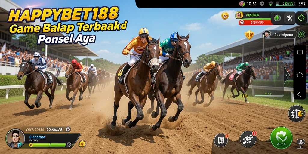 Tampilan gameplay balap yang mendebarkan dalam HAPPYBET188.