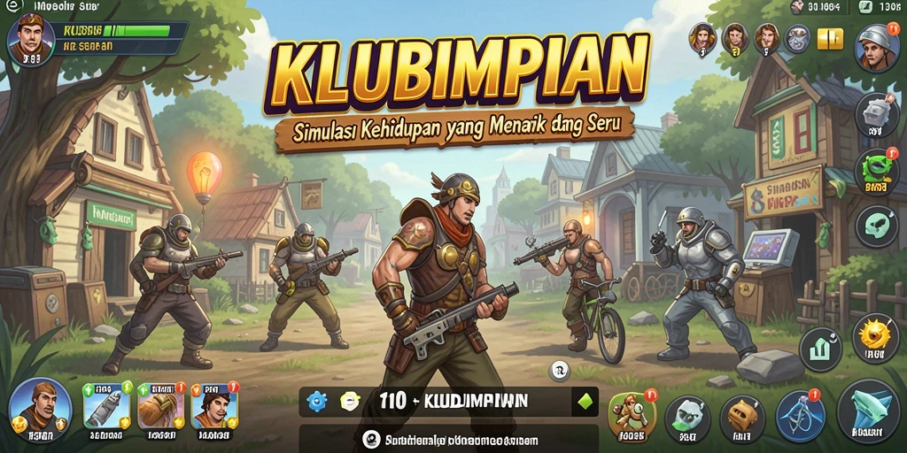 Tampilan gameplay <strong>KLUBIMPIAN</strong> yang mendebarkan dan penuh warna.