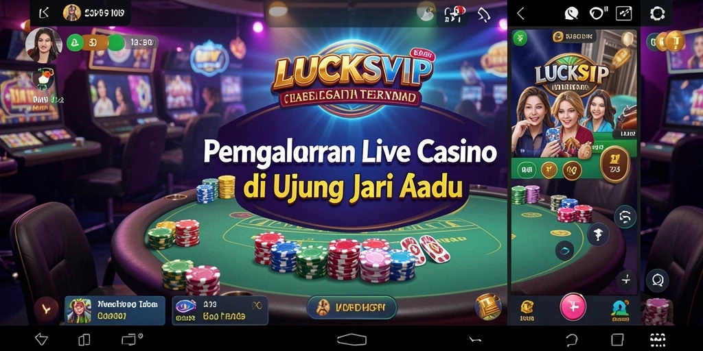 Tampilan gameplay LUCKSVIP yang menarik dan interaktif di Live Casino.