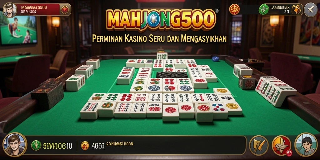 Tampilan gameplay menawan dari MAHJONG500 dengan fitur interaktif.