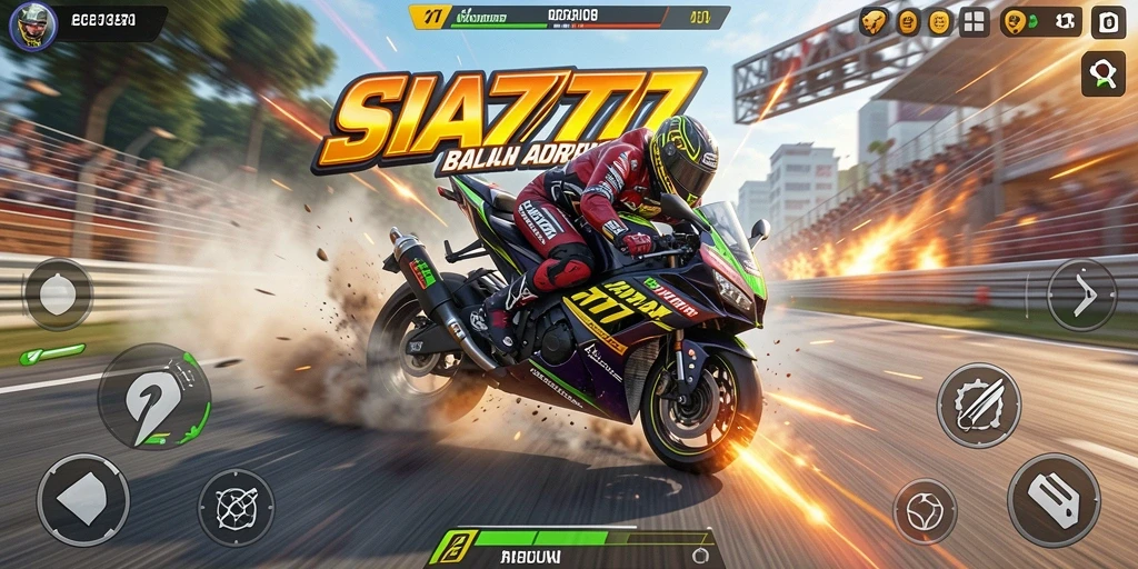 Gameplay seru balapan motor di SIA777.