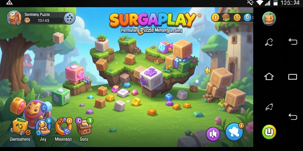Tampilan gameplay SURGAPLAY yang menarik dan penuh teka-teki.